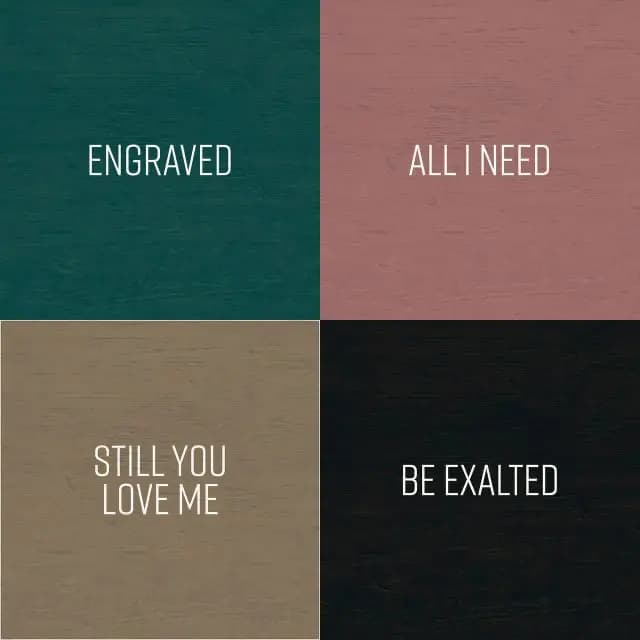 A collage of the 4 most recent songs released by Nick Vogel for The Local Vineyard Church.